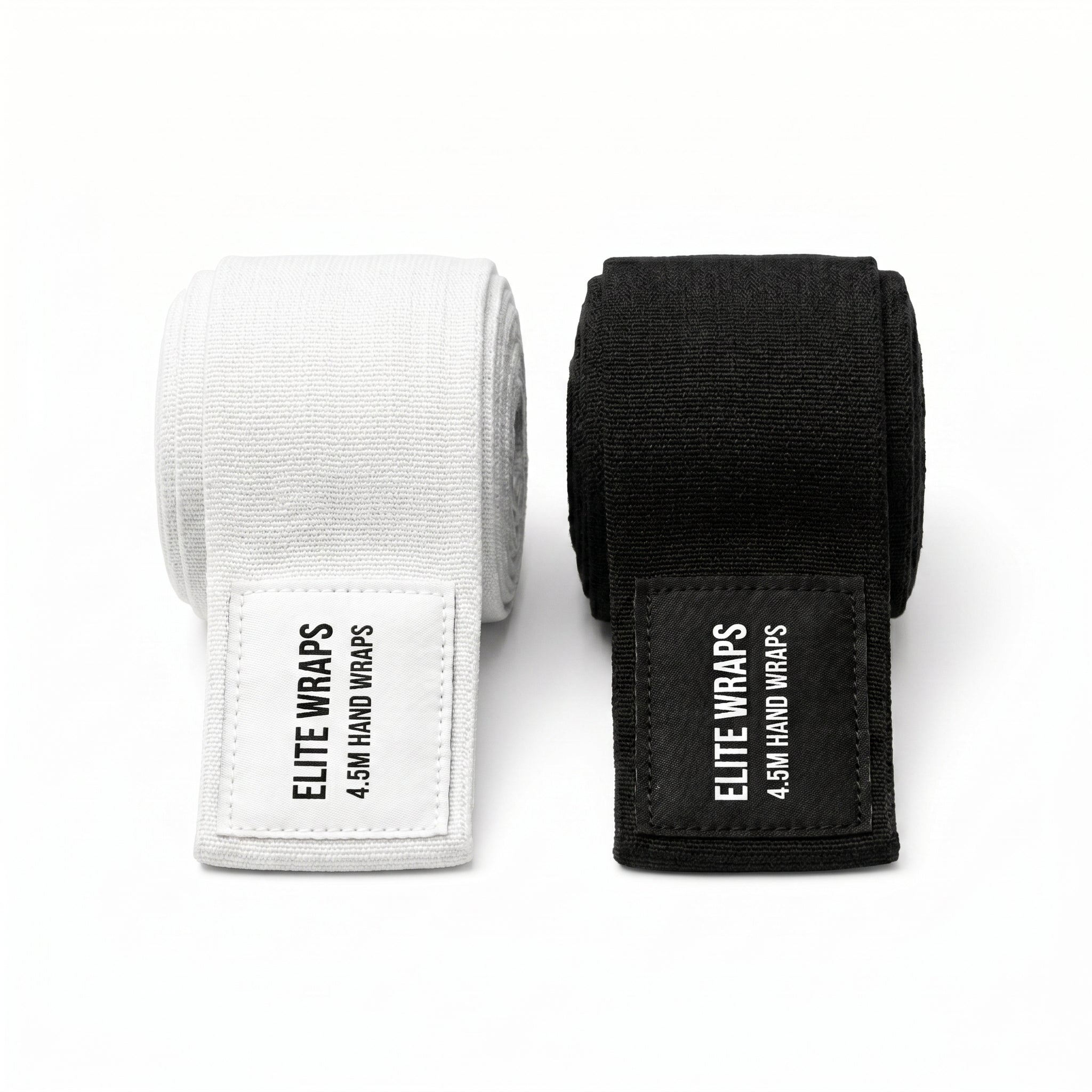 Elite Wraps 4.5M Hand Wraps – Black & White