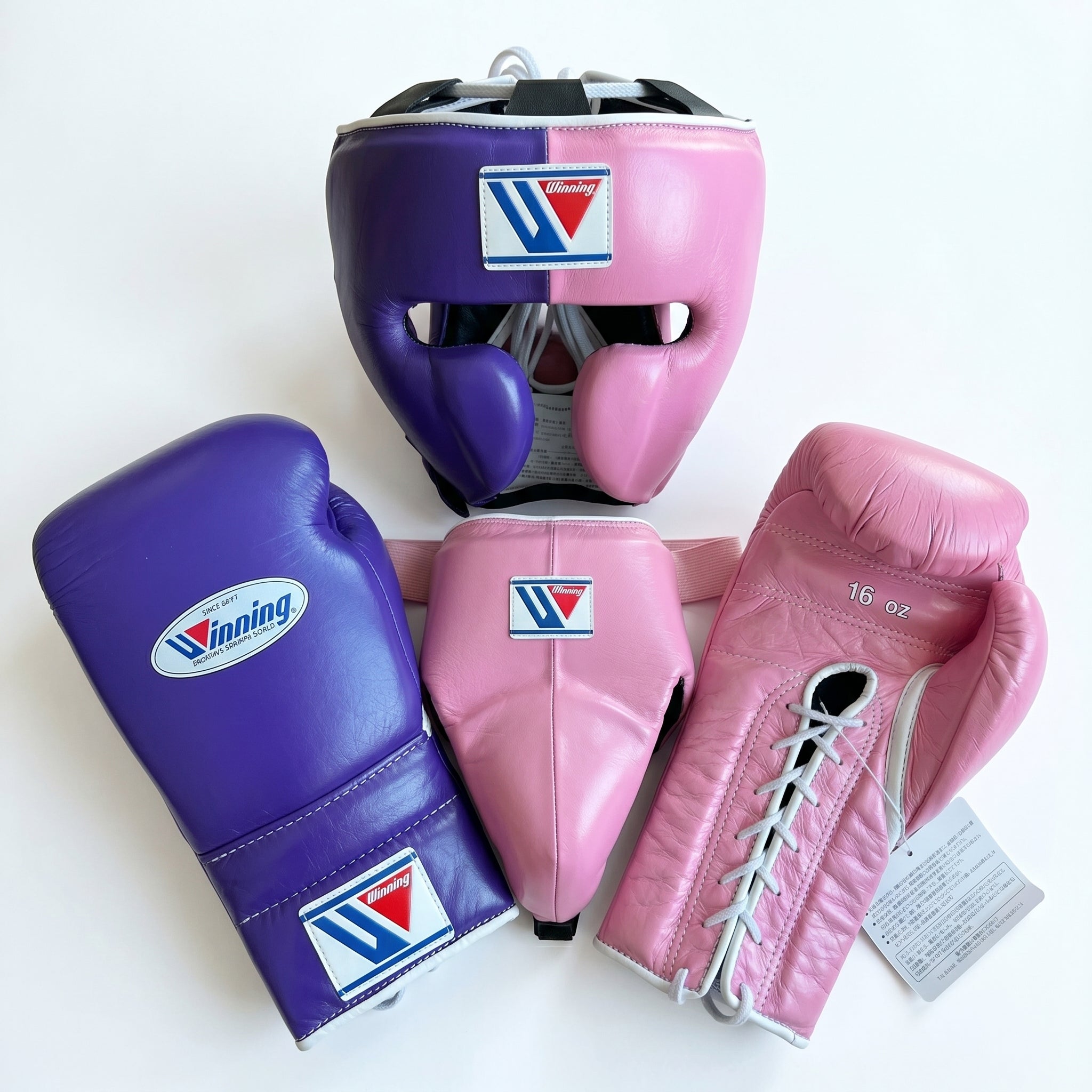 Purple & Pink Split Boxing Sparring Kit – Winning Premium Quality