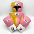 Pink & Yellow Split Boxing Sparring Kit – Winning Premium Quality
