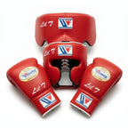 Red Handmade Boxing Sparring Kit – Winning Premium Quality | Personalise Your Name