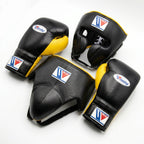 Black & Yellow Handmade Boxing Sparring Kit – Winning Premium Quality | Personalise Your Name