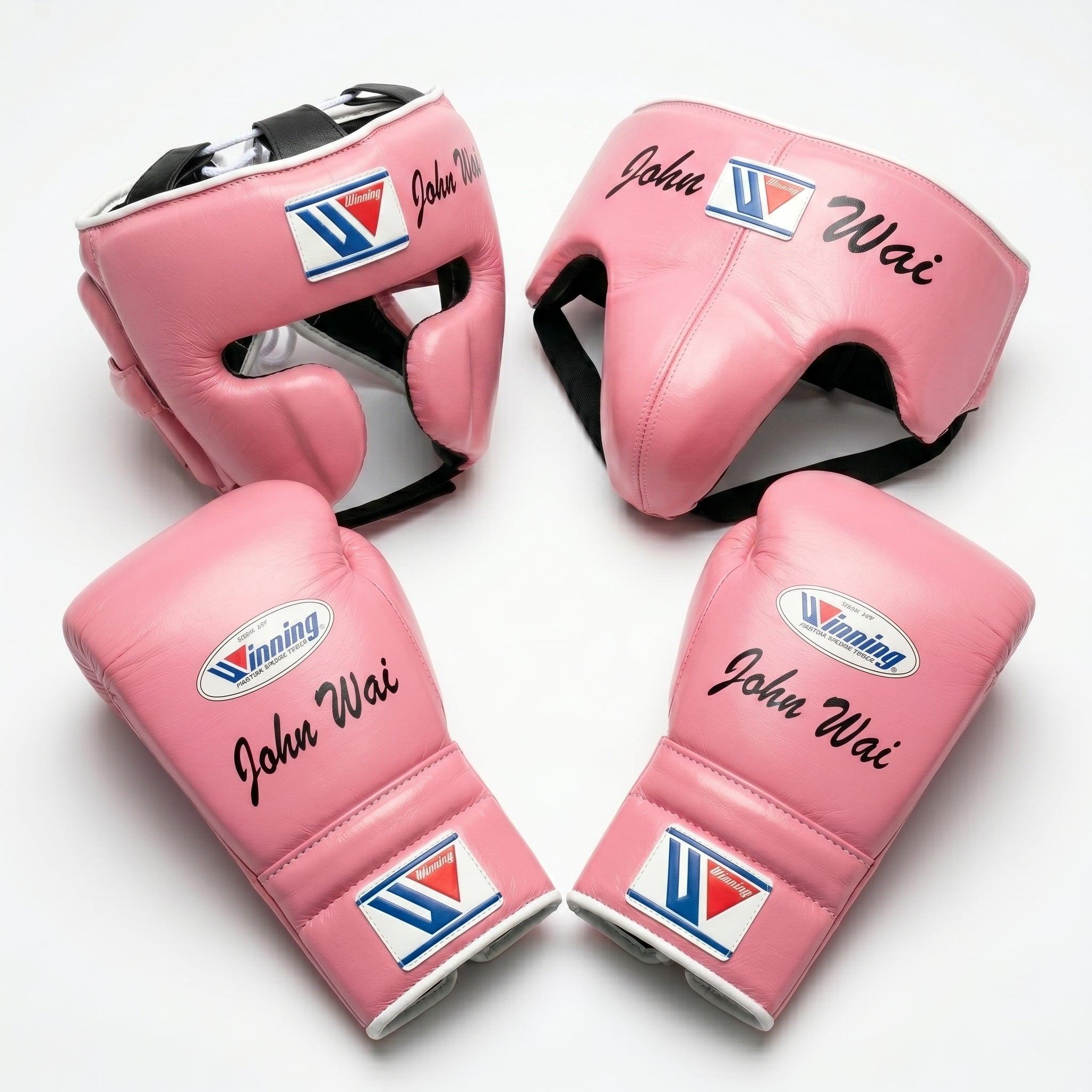 Baby Pink Handmade Boxing Sparring Kit – Winning Premium Quality | Personalise Your Name