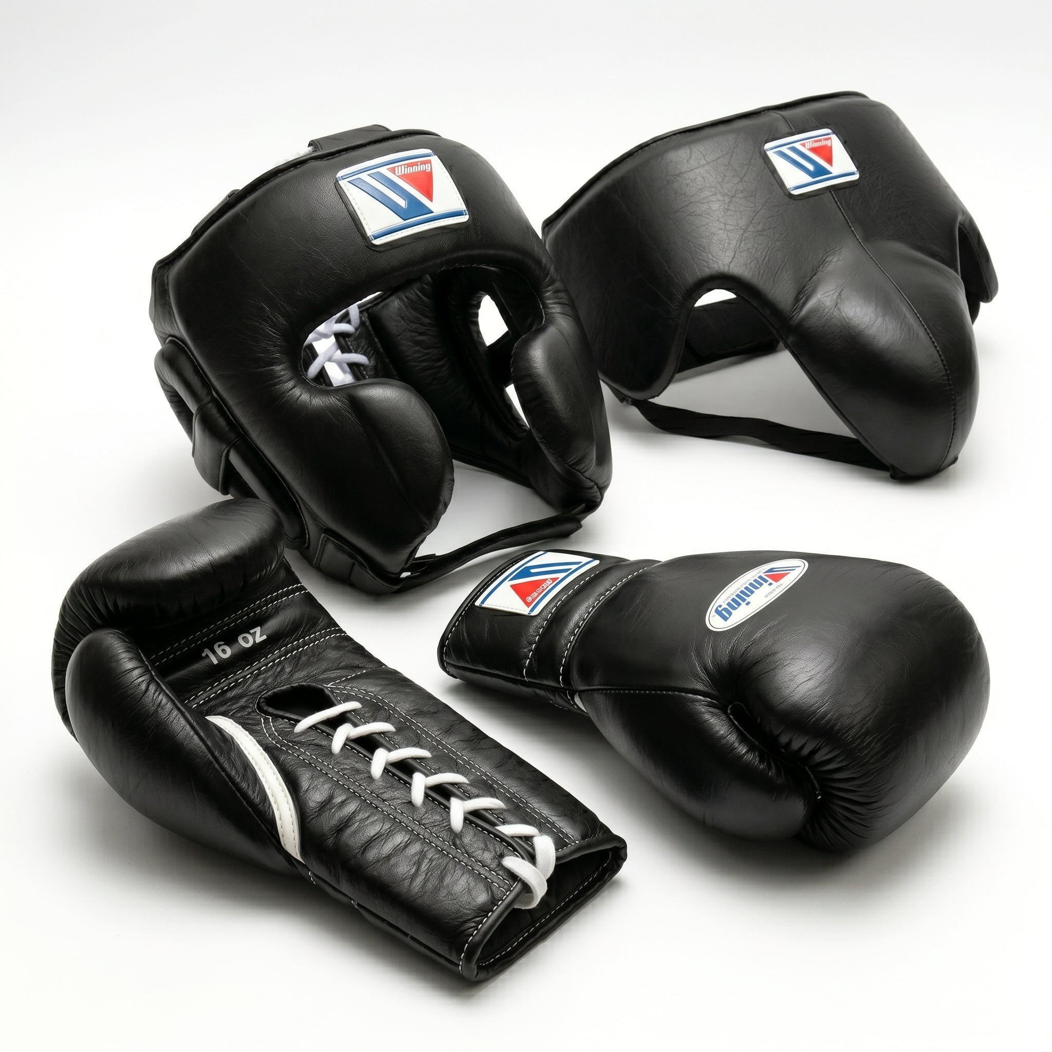 All Black Handmade Boxing Sparring Kit – Winning Premium Quality | Personalise Your Name