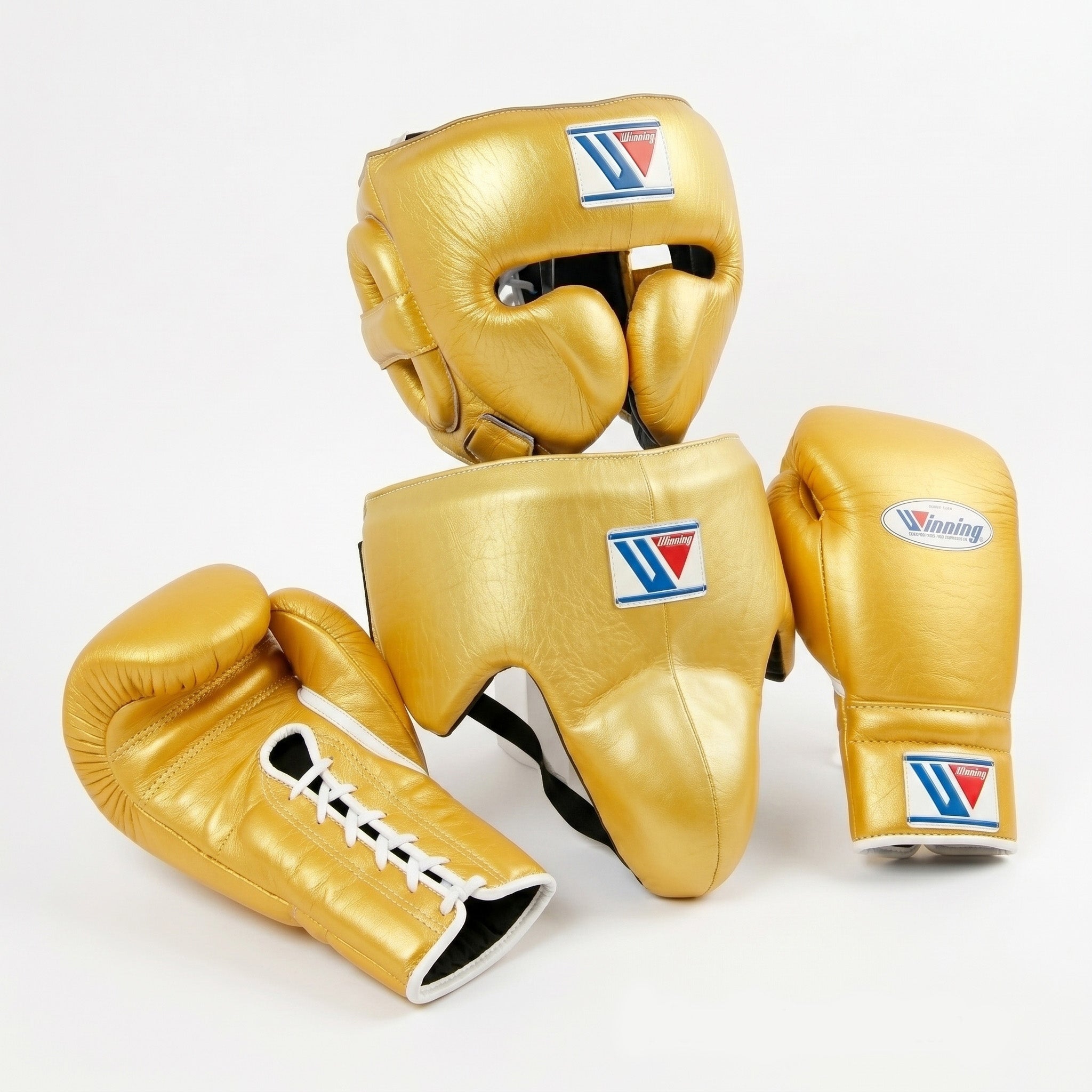 All Gold Handmade Boxing Sparring Kit – Winning Premium Quality