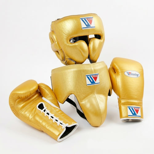 All Gold Handmade Boxing Sparring Kit – Winning Premium Quality