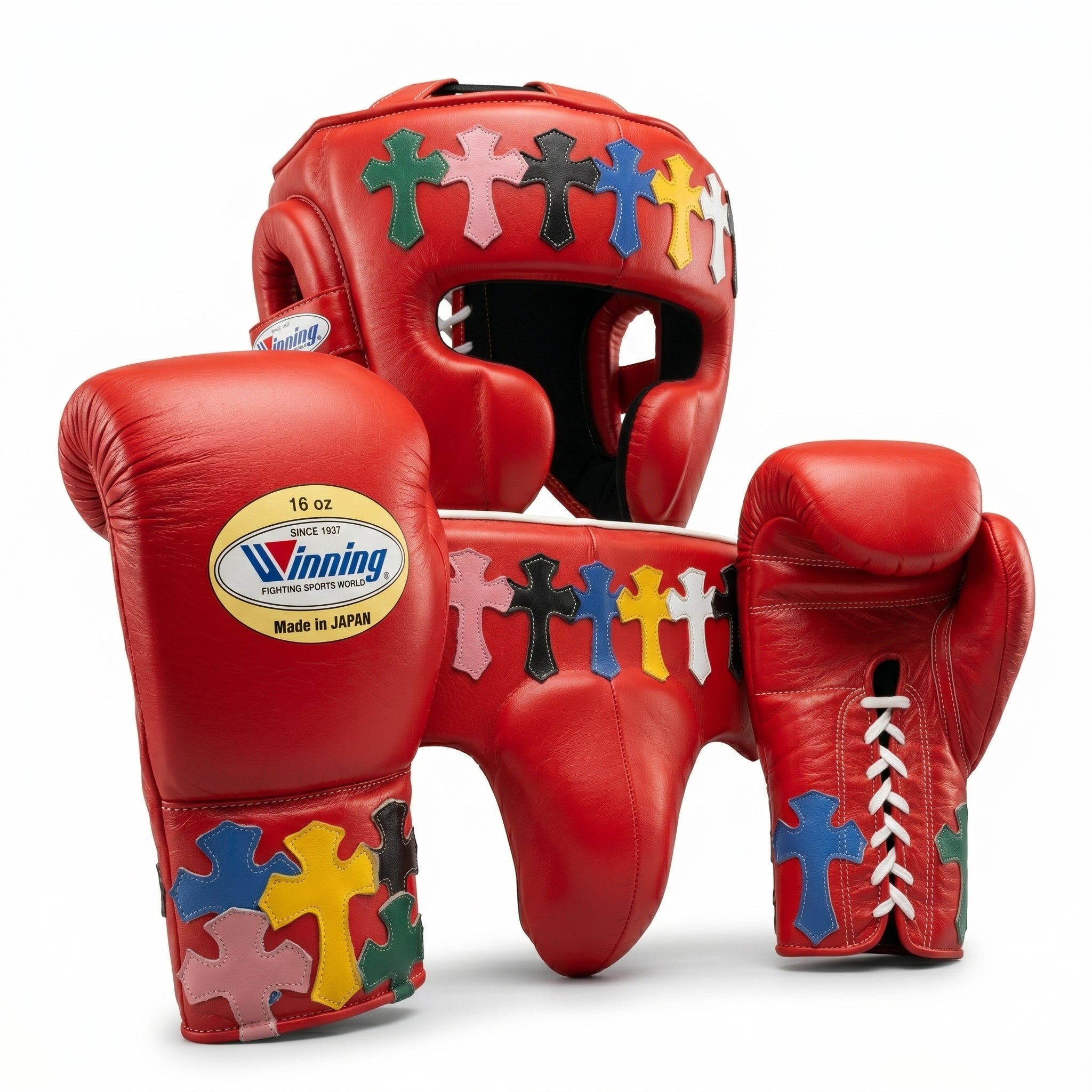 Red Cross Edition Handmade Boxing Sparring Kit – Winning Premium Quality | Limited Edition