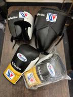 Black & Gold Handmade Boxing Sparring Kit – Winning Premium Quality | Personalise Your Name