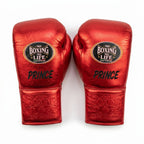 Metallic Red & Black Handmade Boxing Sparring Kit – No Boxing No Life | Personalise Your Name