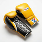 Winning Boxing Gloves – Yellow/Black Lace-Up
