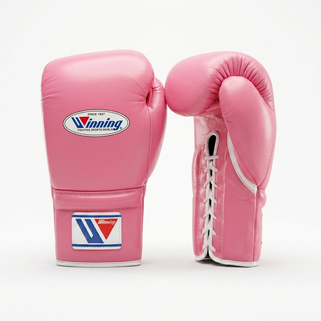 Winning Boxing Gloves – Pink Lace-Up