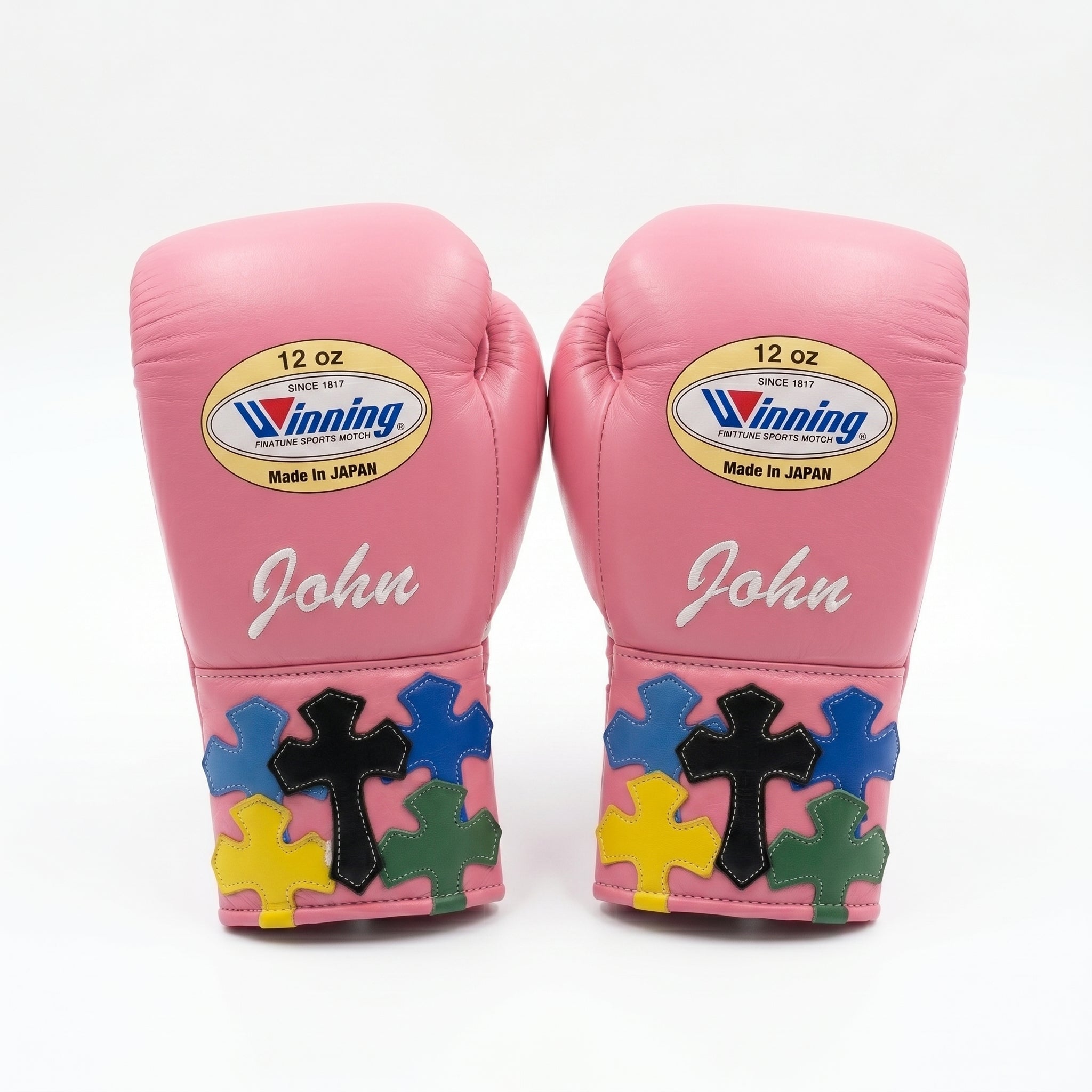 Pink Cross Edition Handmade Boxing Kit – Winning Premium Quality | Personalise Your Name