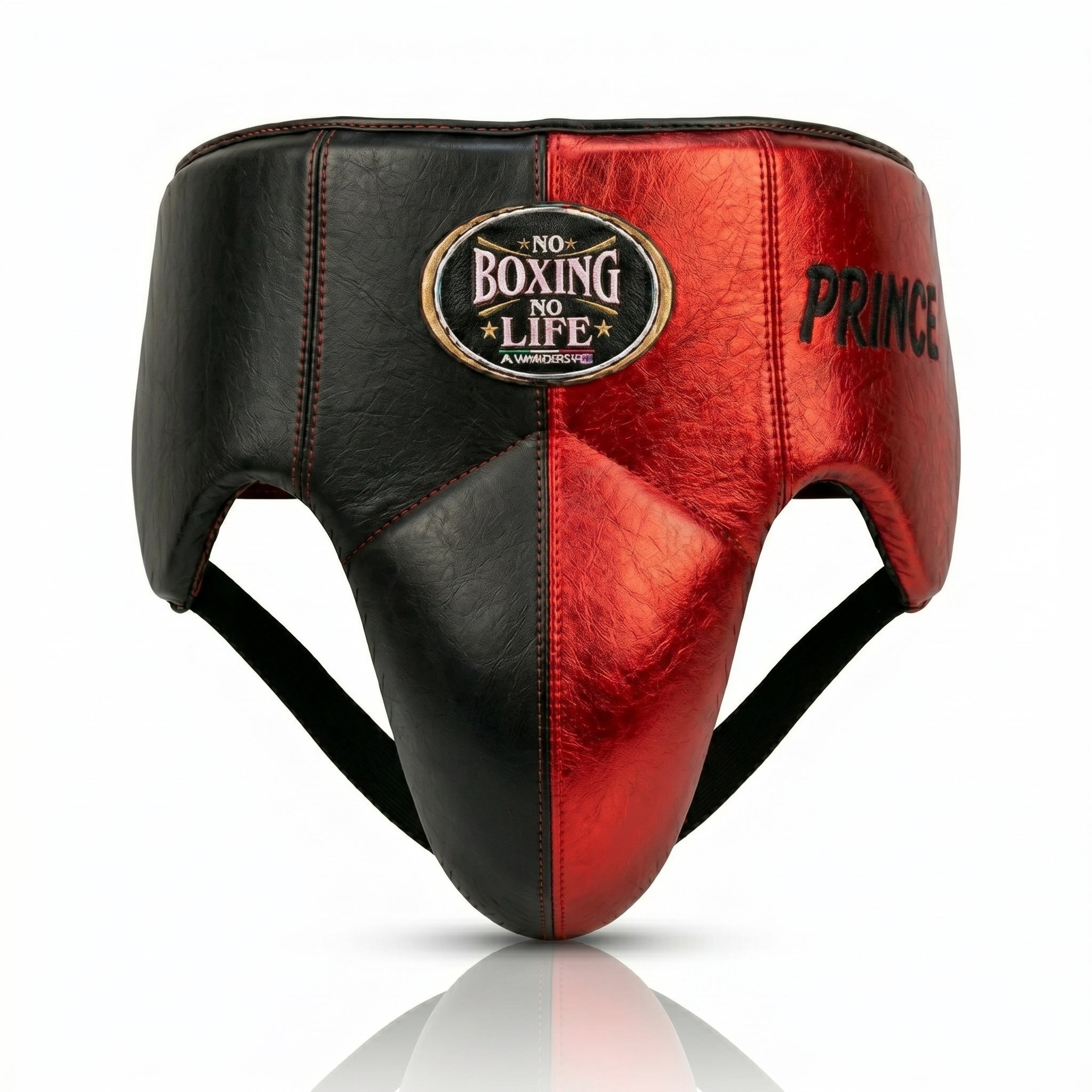 Metallic Red & Black Handmade Boxing Sparring Kit – No Boxing No Life | Personalise Your Name