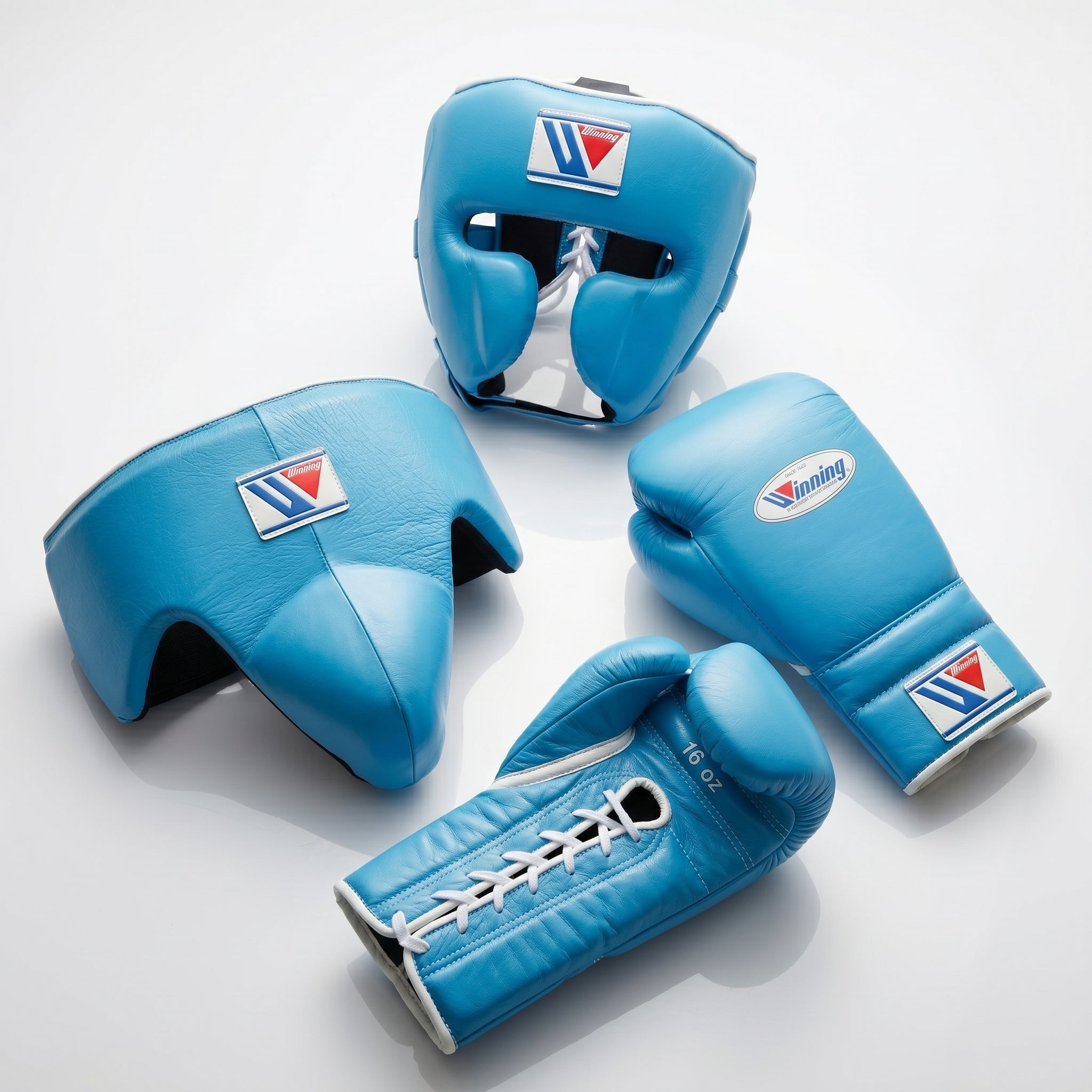 Sky Blue Handmade Boxing Sparring Kit – Winning Premium Quality