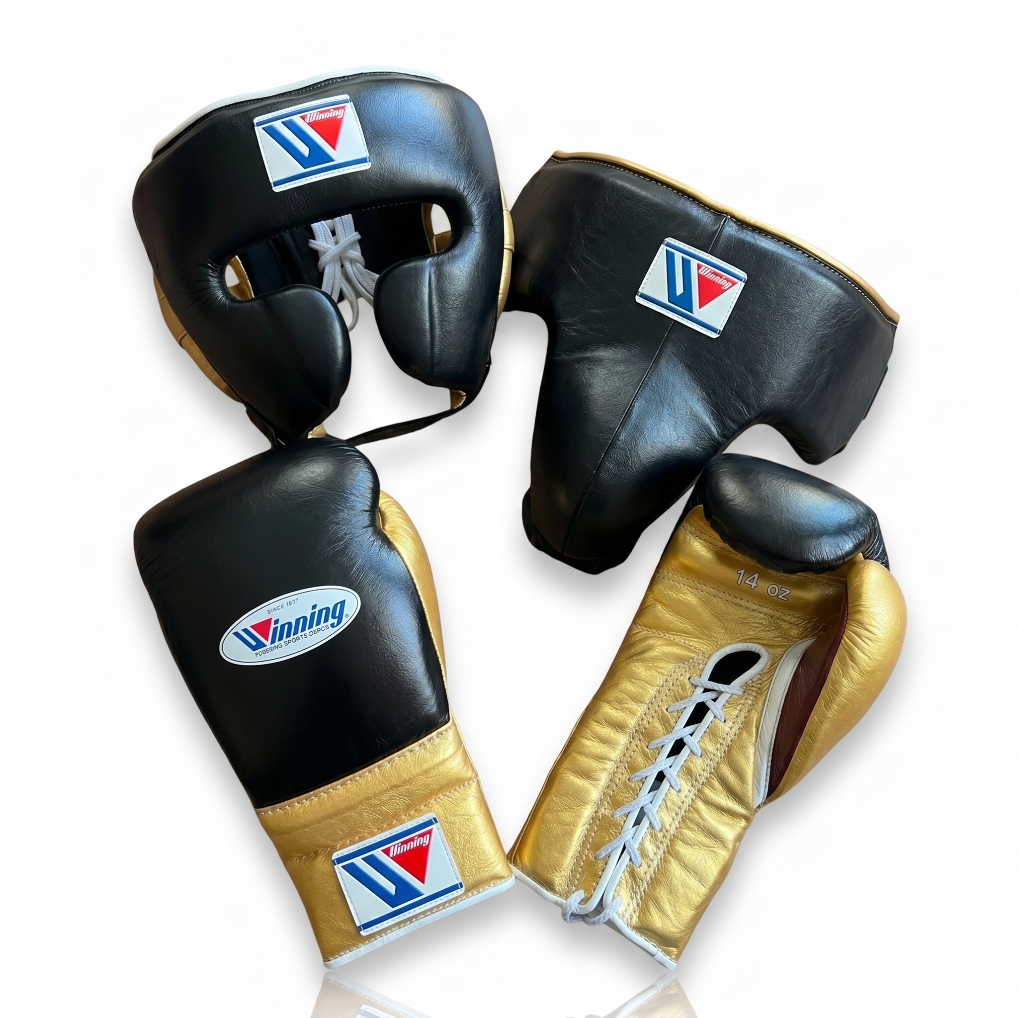 Black & Gold Handmade Boxing Sparring Kit – Winning Premium Quality