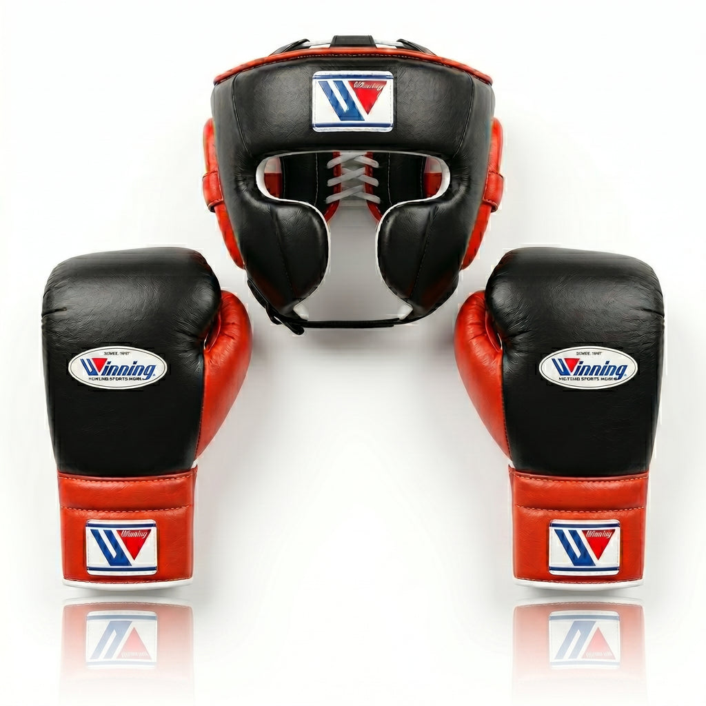 Black & Red Handmade Boxing Sparring Kit – Winning Premium Quality