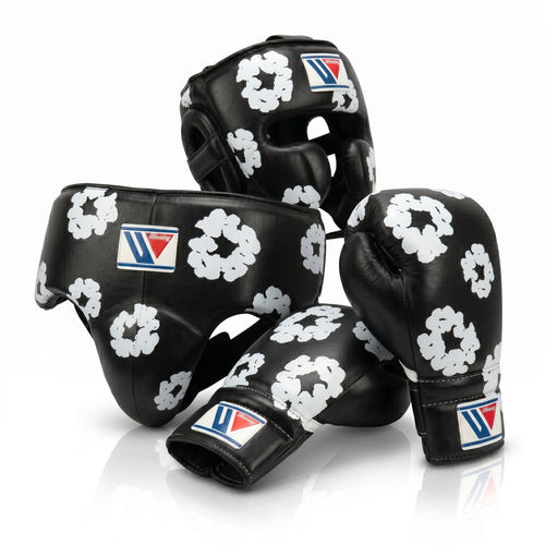 Black Floral Wreath Edition Boxing Sparring Kit – Winning Premium Quality | Limited Edition