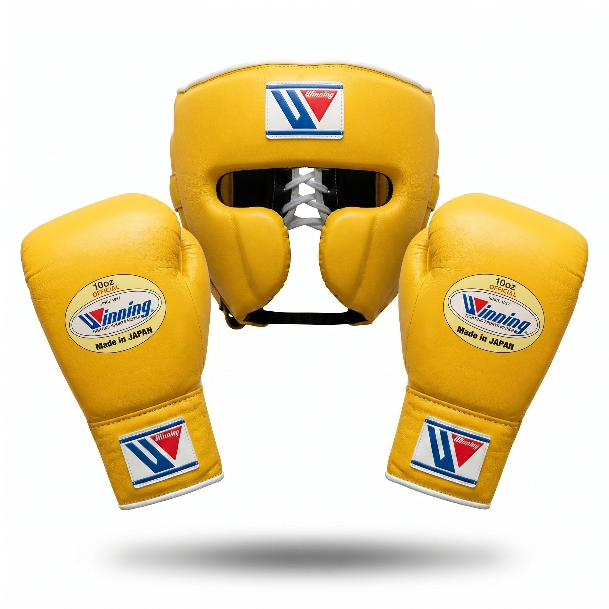 Yellow Gold Handmade Boxing Sparring Kit – Winning Premium Quality